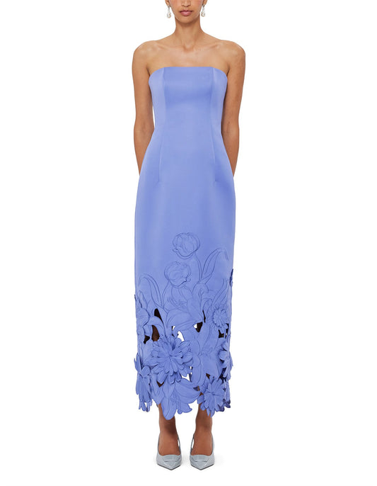 Leo Lin Rayna Applique Bustier Dress