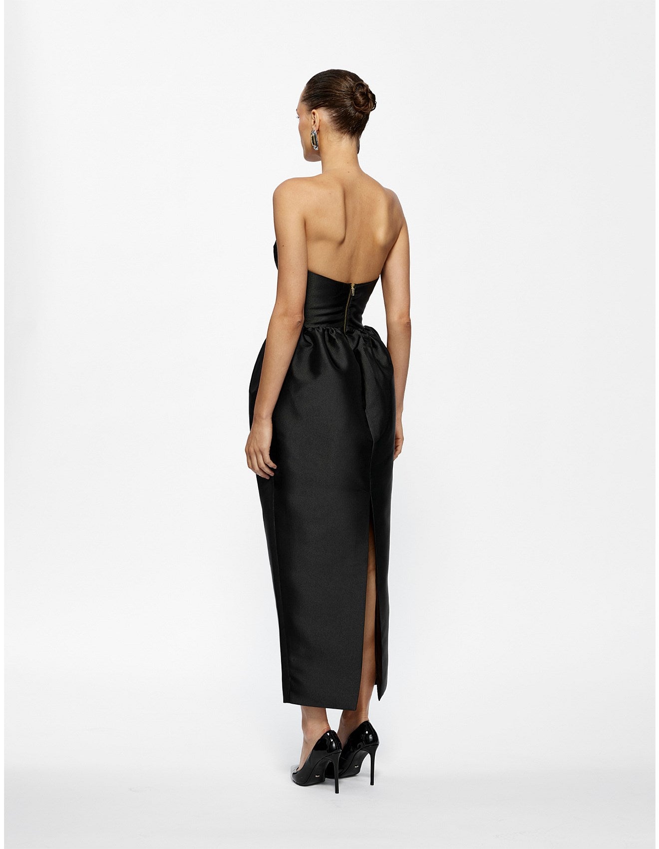 Effie Kats Lilia Curved Strapless Maxi
