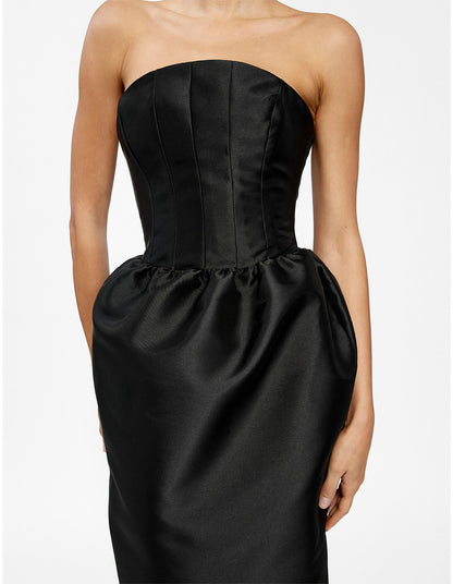 Effie Kats Lilia Curved Strapless Maxi