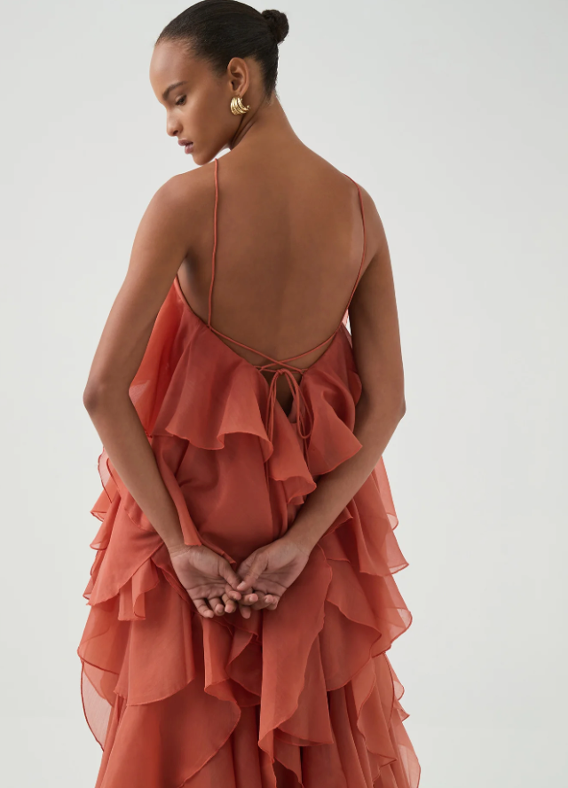 Aje Pandorea Layered Maxi Dress