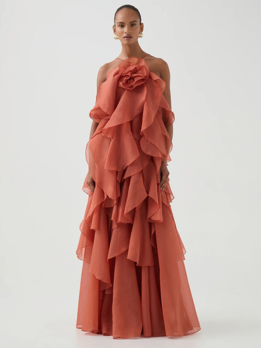 Aje Pandorea Layered Maxi Dress