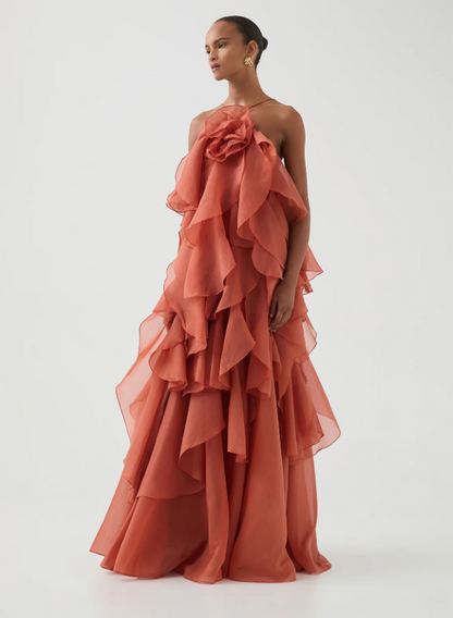 Aje Pandorea Layered Maxi Dress